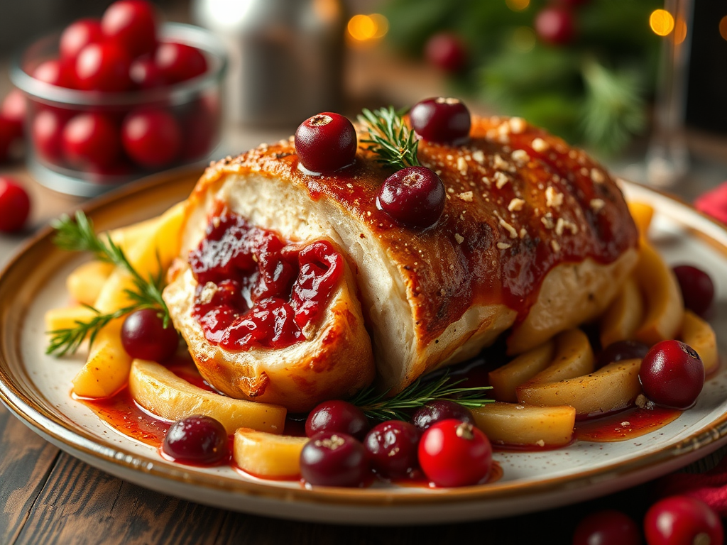 Image for Cranberry and Brie Stuffed Chicken