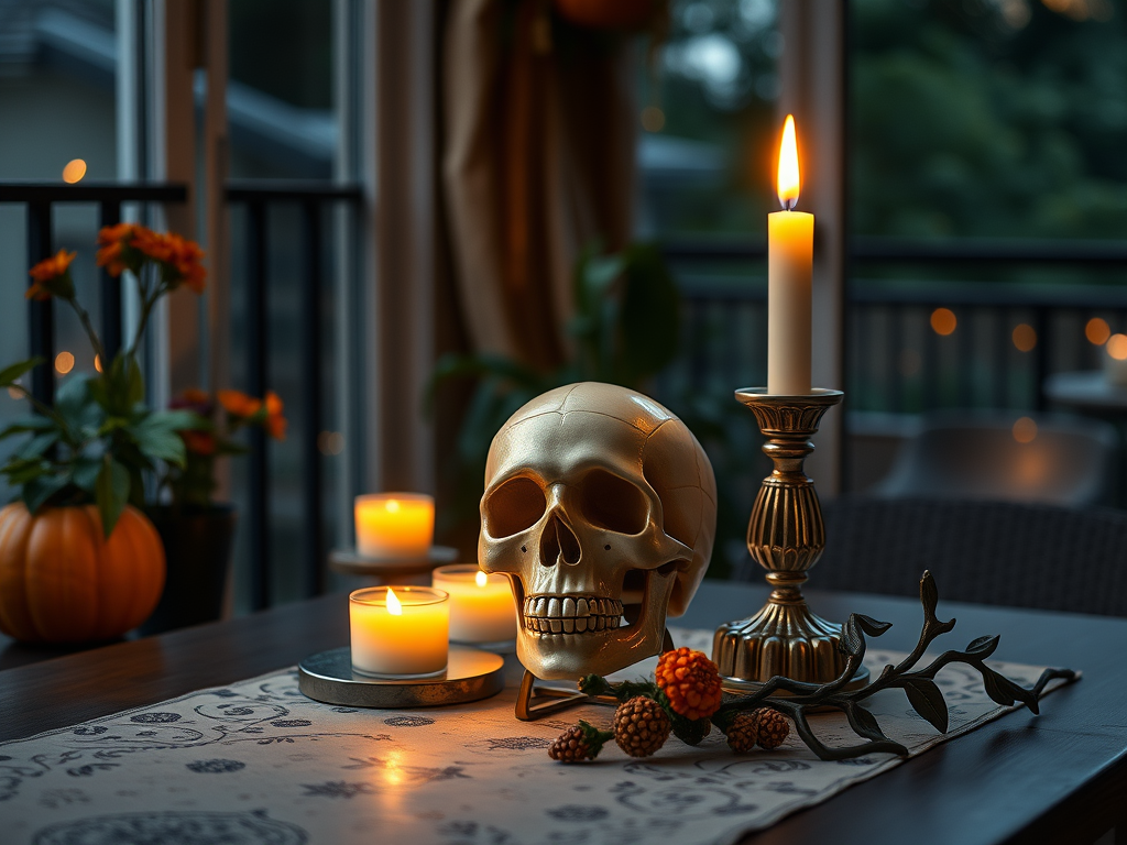 Image for Skull Candle Holders