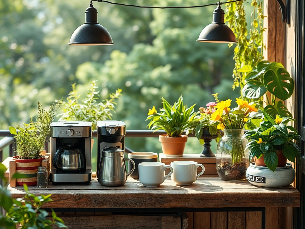 Image for Rustic Coffee Bar Station: