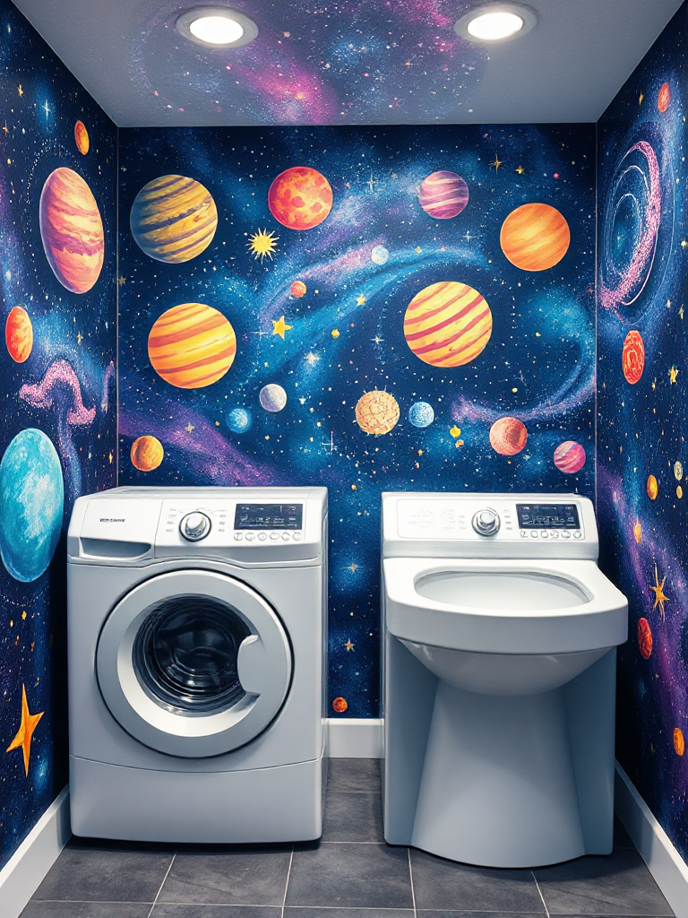 Laundry Room Mural Ideas