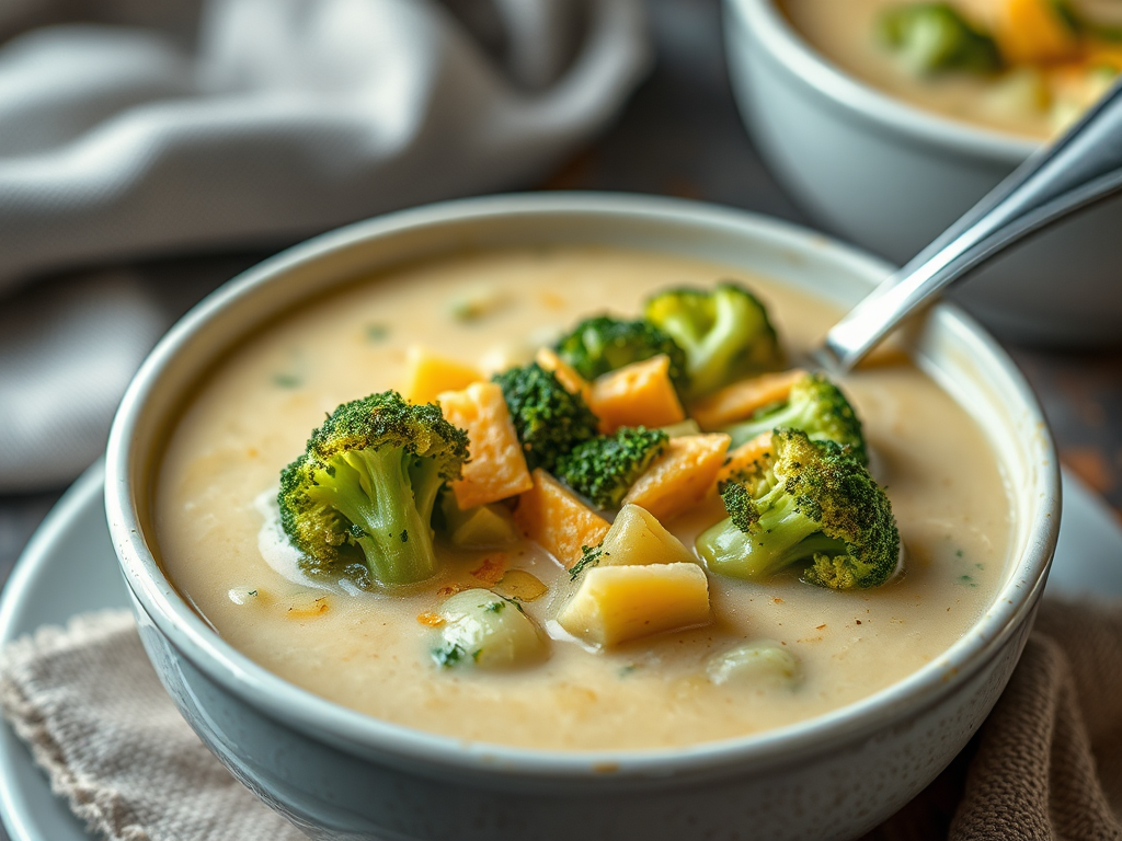 Image for Creamy Broccoli and Cheddar Soup