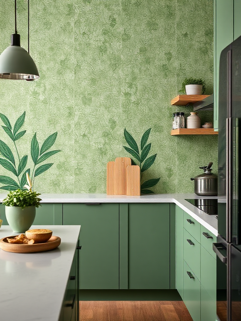 Green Color Kitchen Ideas