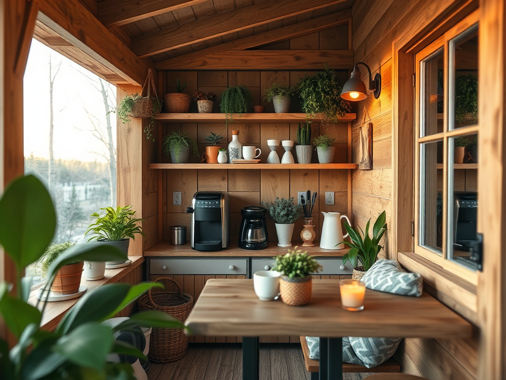 Image for Cozy Cabin Coffee Bar Station: