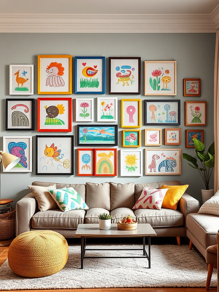 Living Room Gallery Wall Ideas