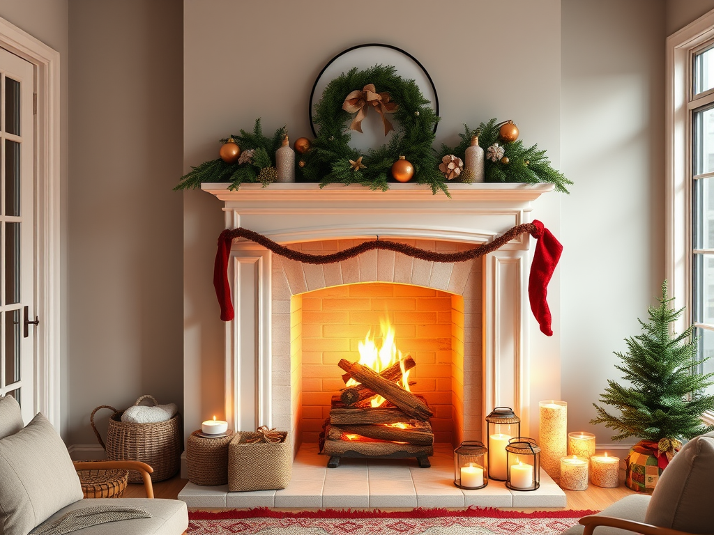 Image for Cozy Fireplace Mantel