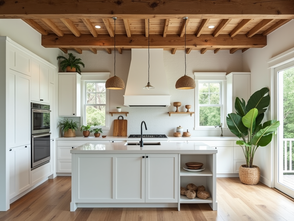 Transform Your Kitchen with Rustic Wood Beams