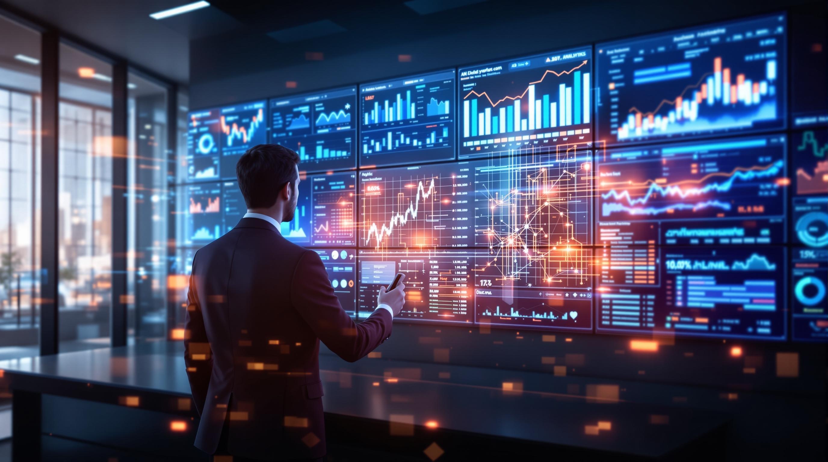 Clean, realistic illustration of a manufacturing process digitally monitored by AI, with visual cues of IoT sensors, automated quality control, and data-driven insights overlaying a modern factory floor, professional style, 16:9 aspect ratio