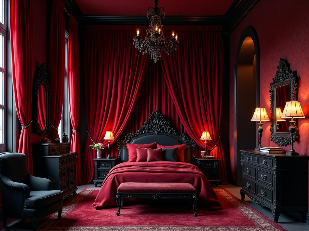 Dare to Dream: Vampire-Themed Gothic Bedroom Decor