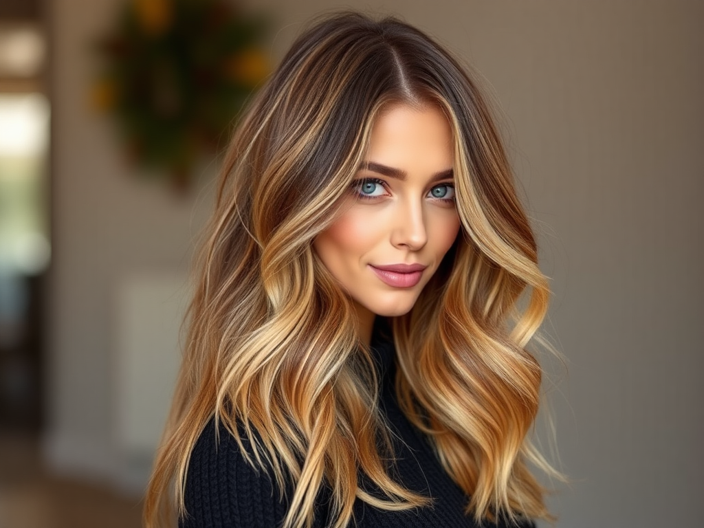 Image for Warm Balayage Highlights