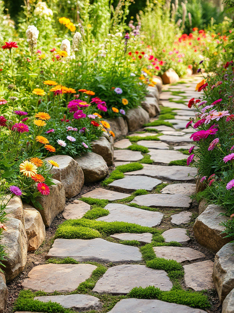 Boho Garden Pathway Ideas