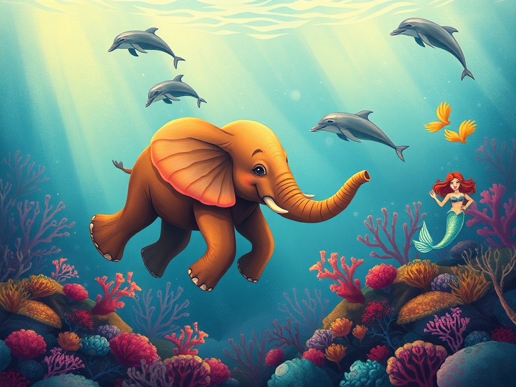 Ella the Firebrick Elephant and the Mermaid Adventure