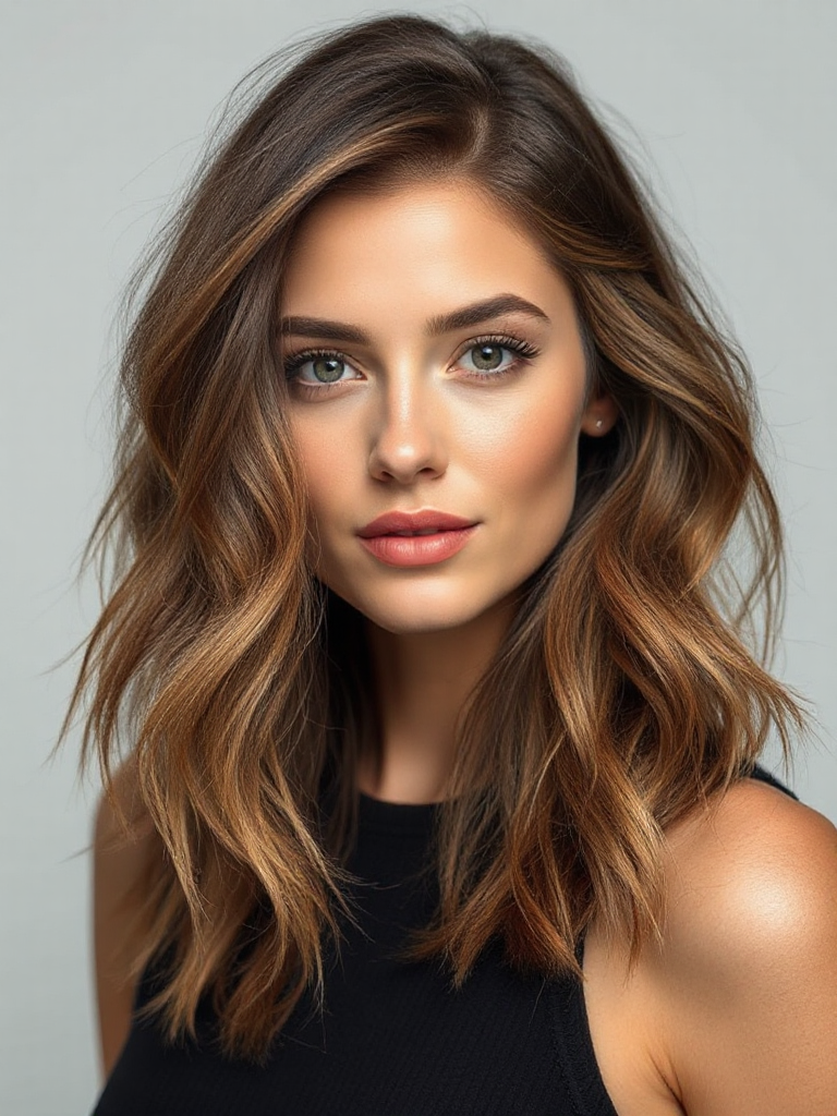 Medium-Length Hair with Layers