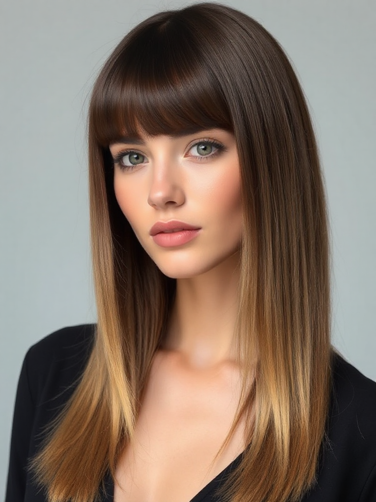 Medium-Length Hairstyles with Bangs