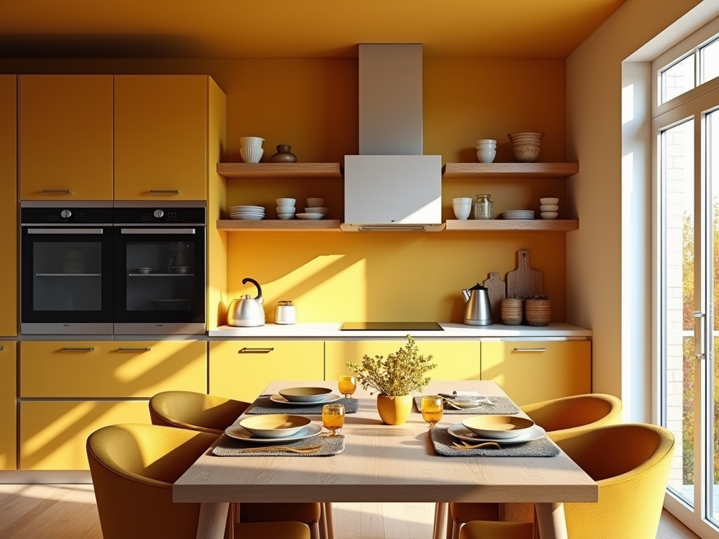 Transform Your Kitchen with Warm Honey Gold Paint