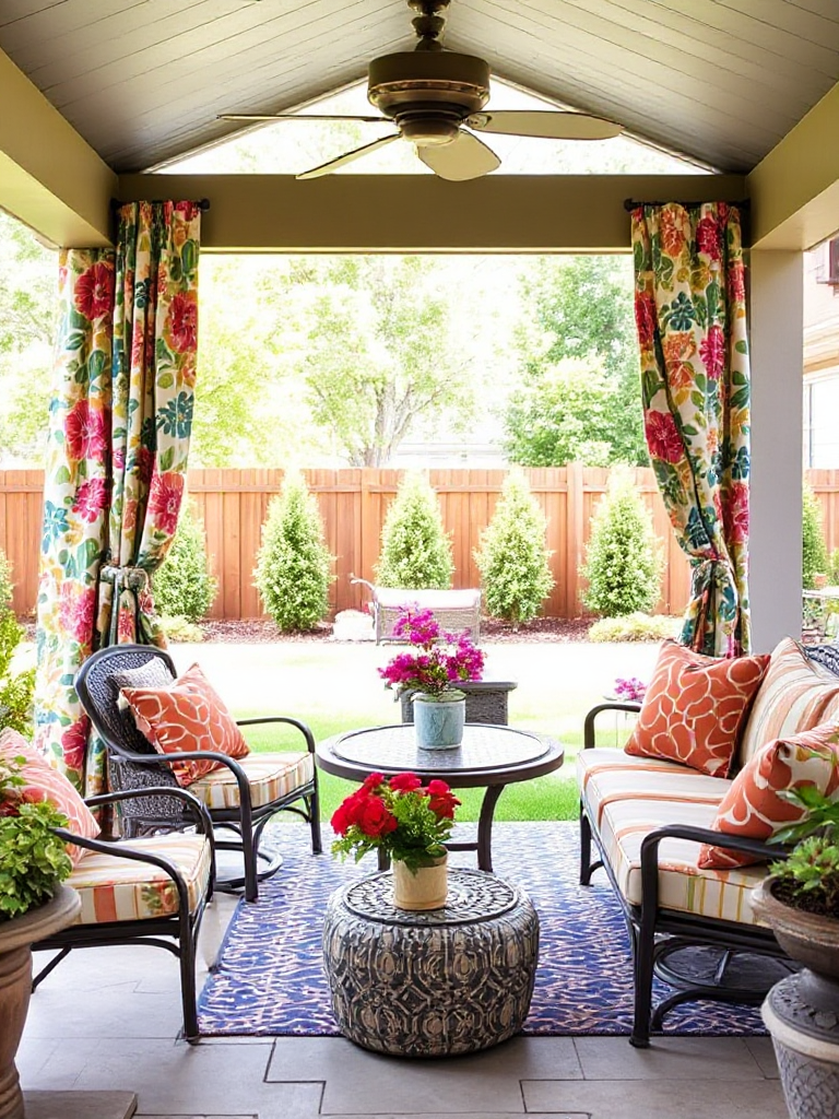 Backyard Patio Curtain Ideas