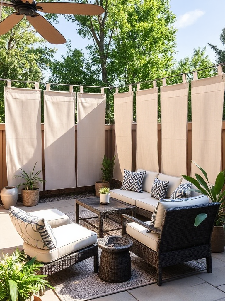 Backyard Patio Curtain Ideas