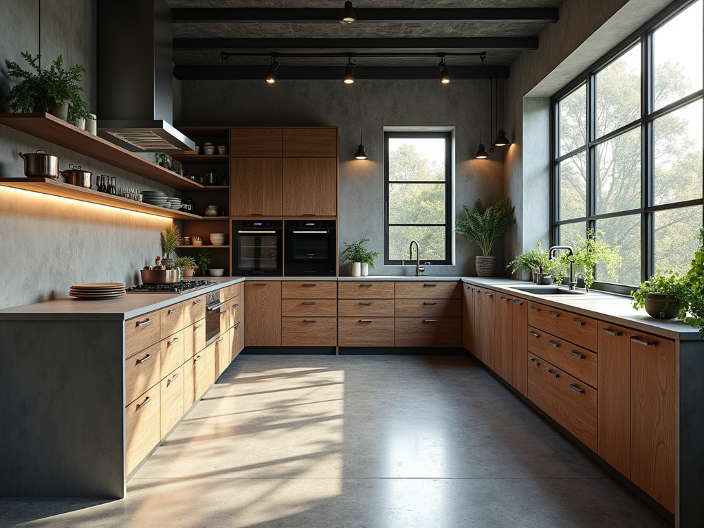 Transform Your Kitchen: Elegant Industrial Chic with Concrete Floors