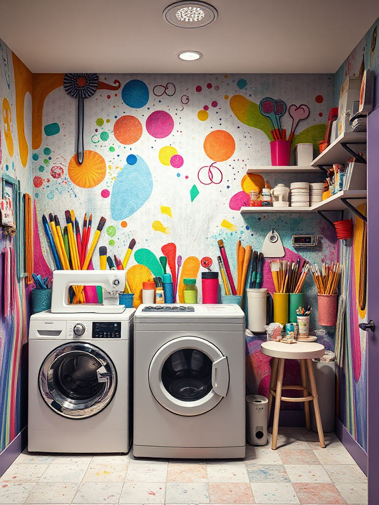 Laundry Room Mural Ideas