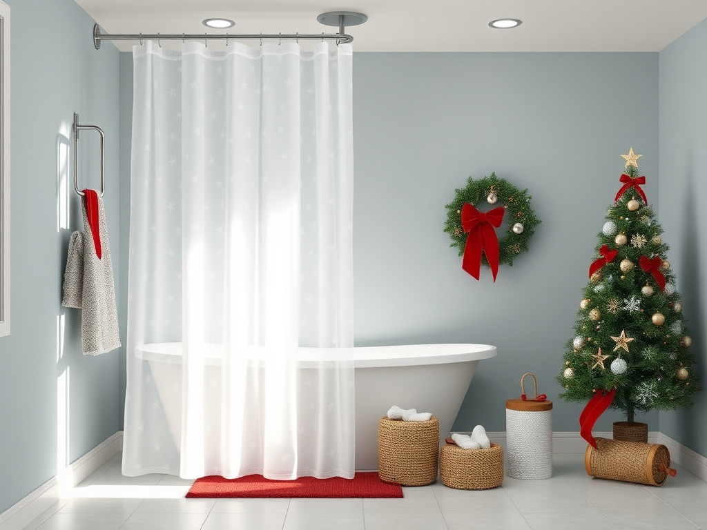 Image for Holiday Shower Curtain Hooks: