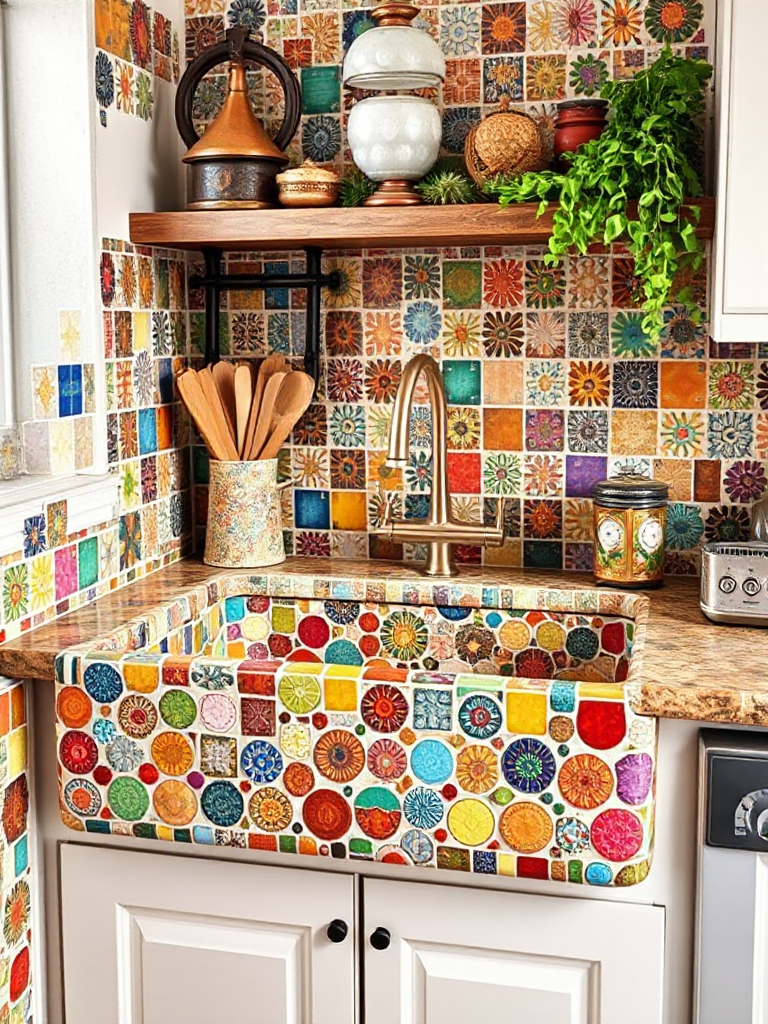 Bohemian Kitchen Sink Inspirations