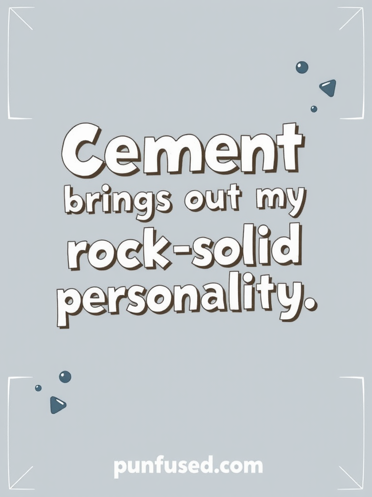 cement puns