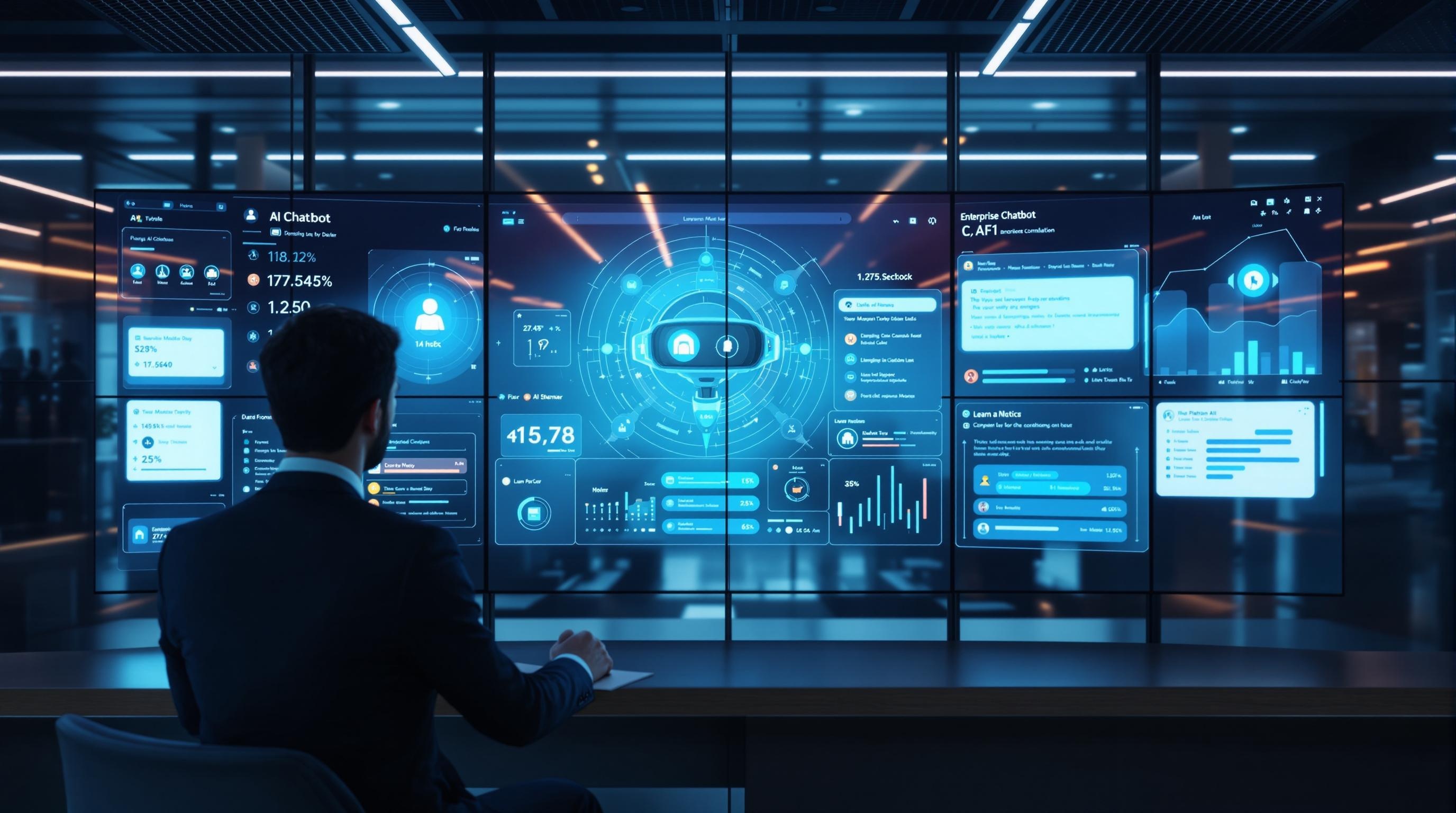 Futuristic concept of multimodal AI assistants seamlessly integrating text, voice, and image interactions, abstract digital connections, innovative technology landscape, polished and modern look