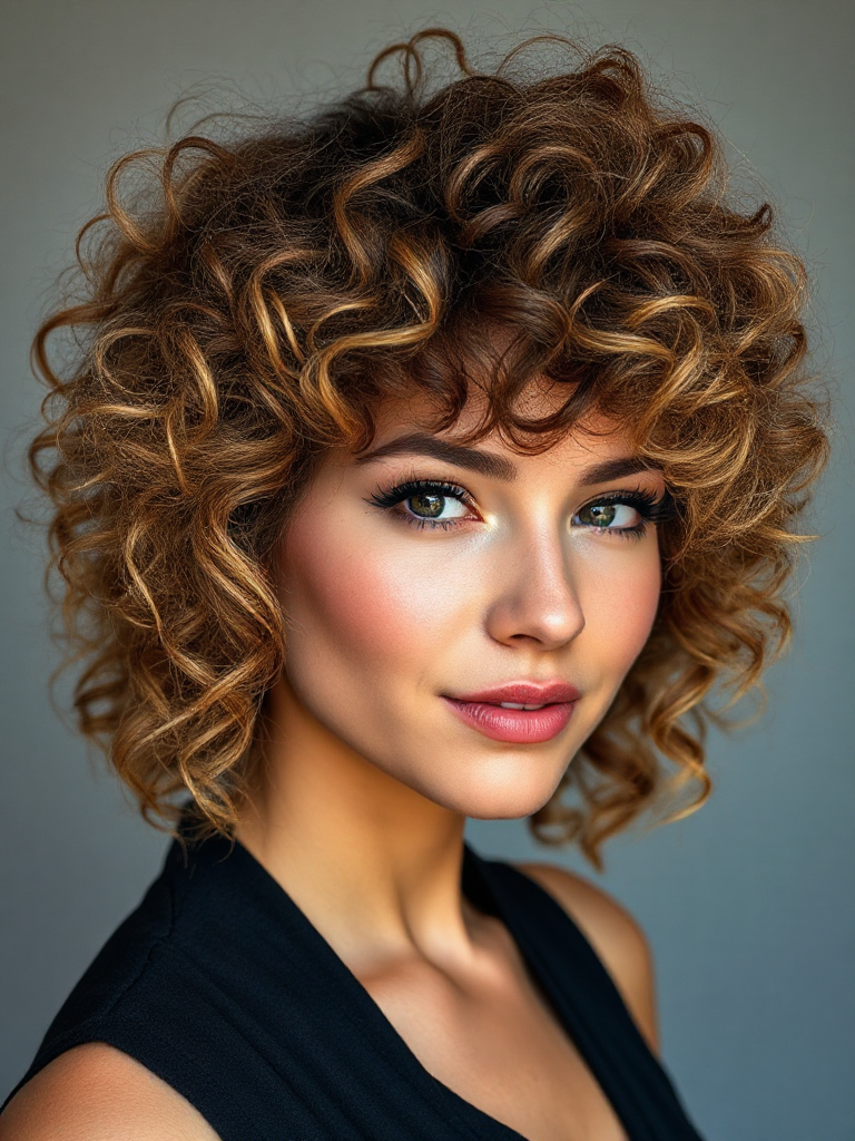 Medium-Length Curly Hair