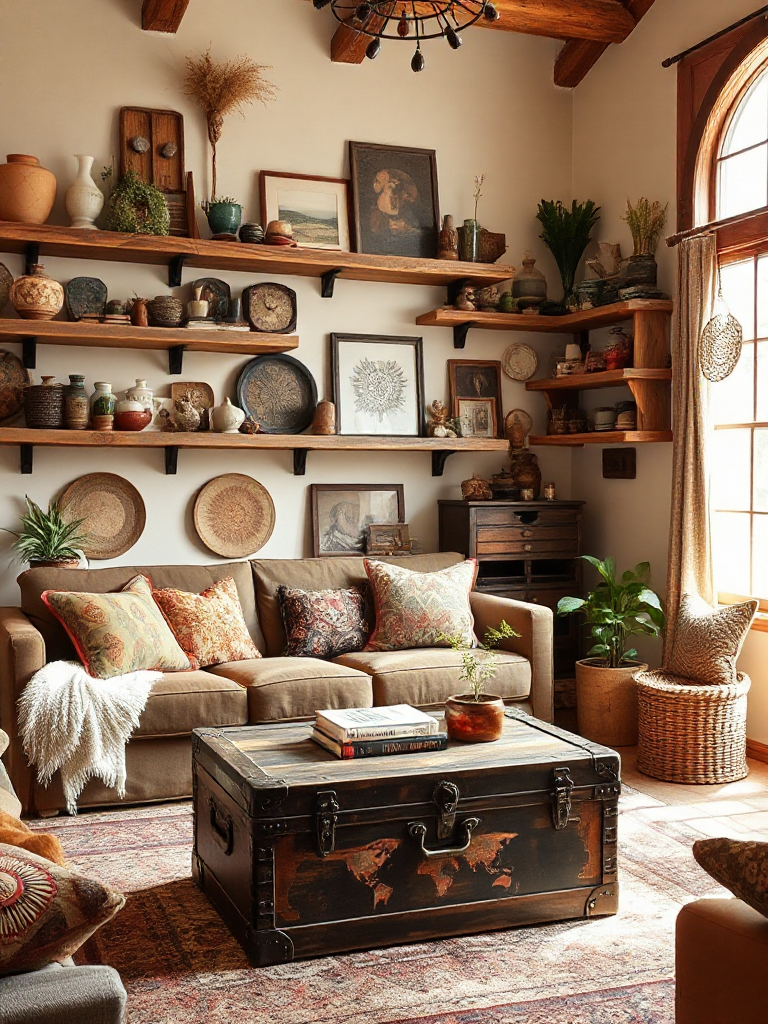 Inspiring boho living room ideas