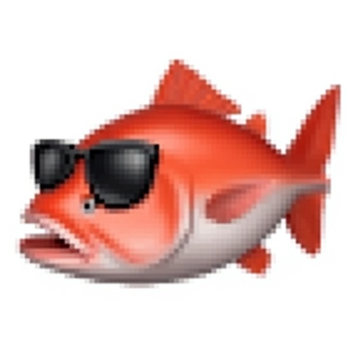 Salmon in sunglasses