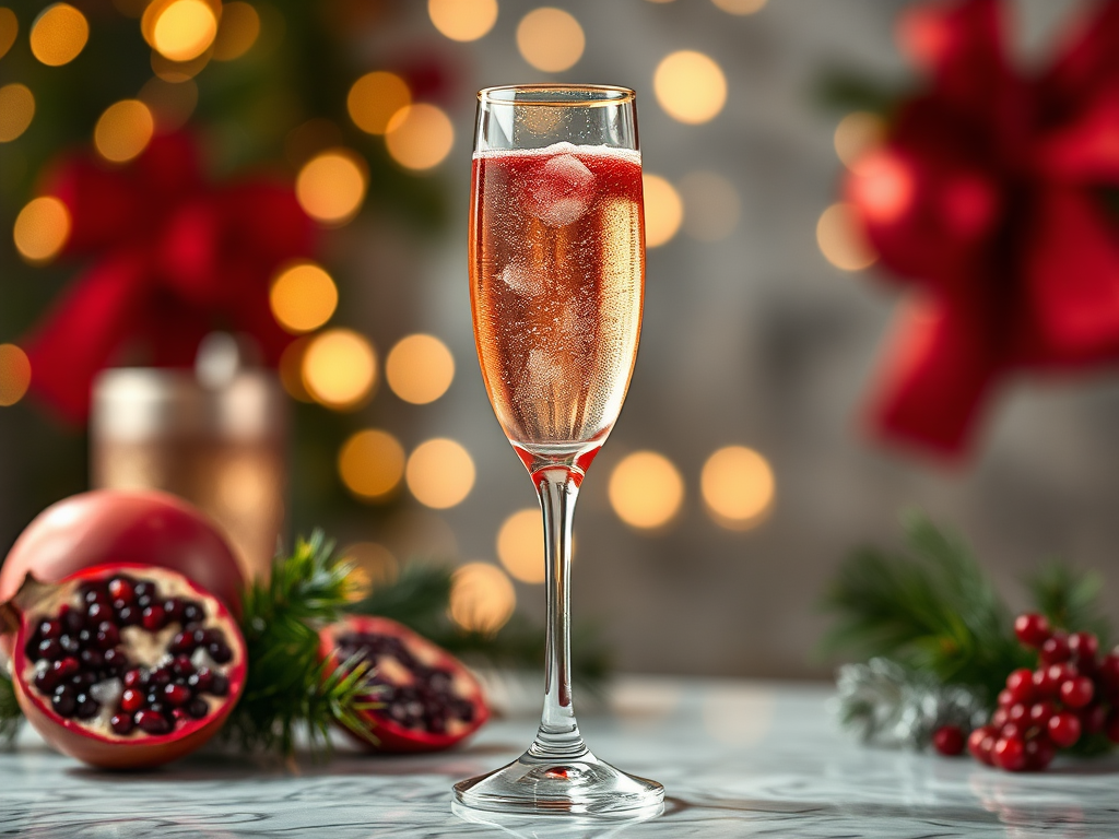 Image for Pomegranate Champagne Cocktail