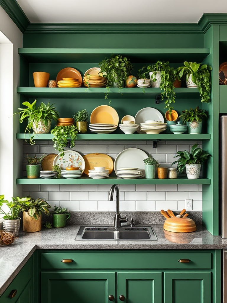 Green Color Kitchen Ideas