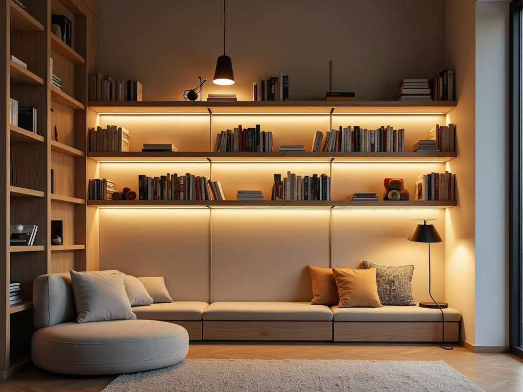 Illuminate Your Bookshelves: 5 Minimalist Lighting Ideas