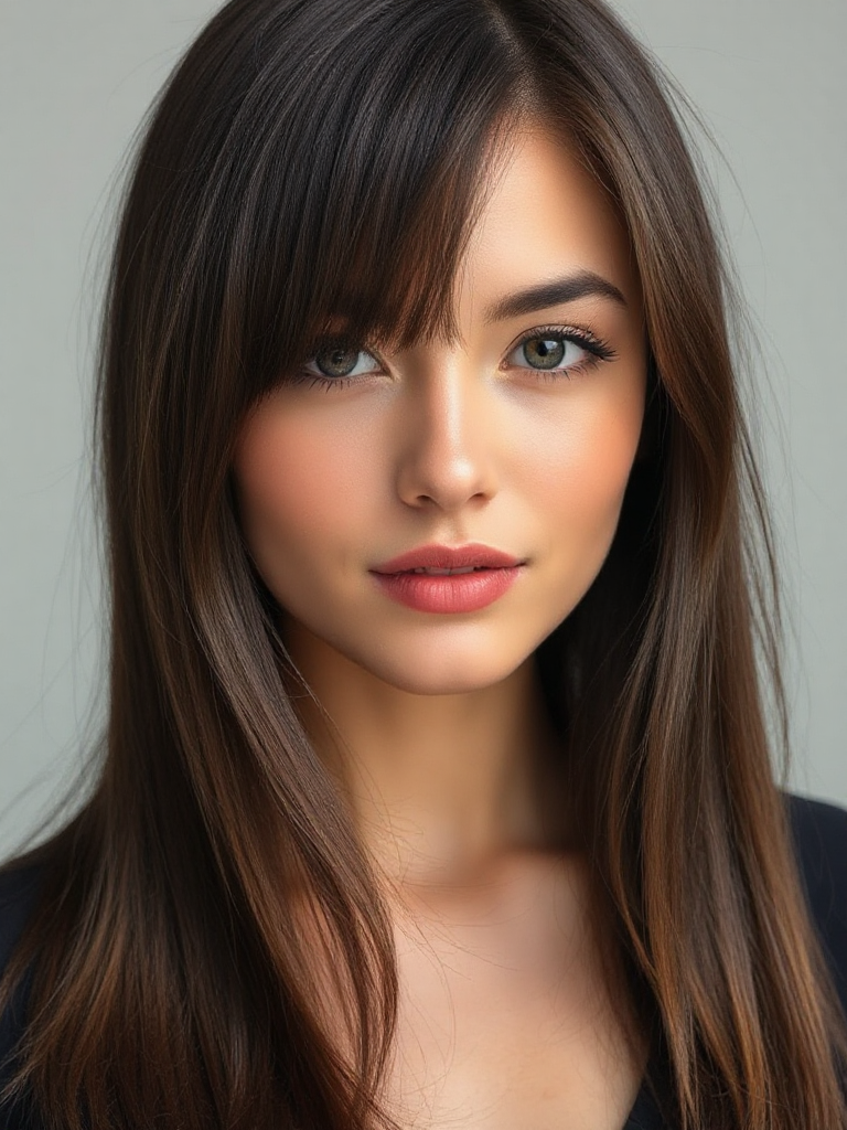 Medium-Length Straight Haircuts