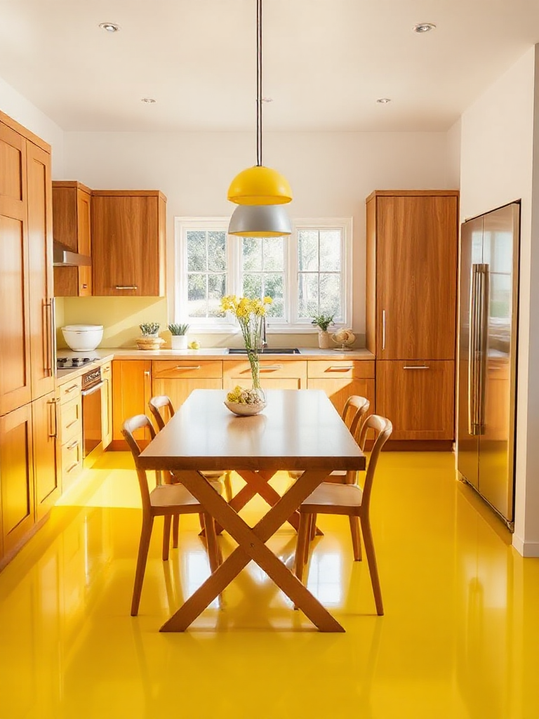 Vibrant kitchen flooring ideas