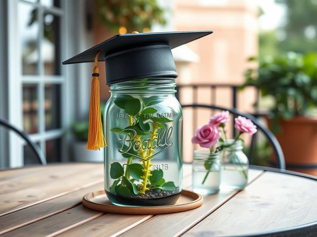 Image for Mason Jar Graduation Cap