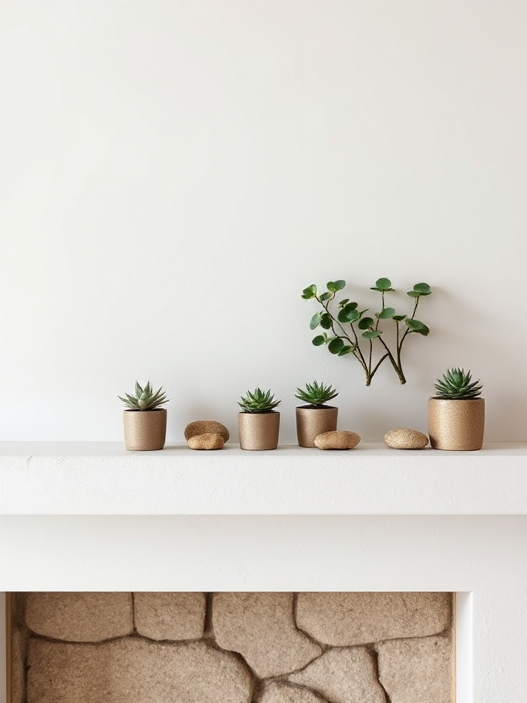 Minimalist Mantel Decorating Ideas