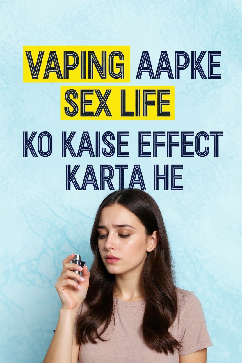 Vaping aapke sex life ko kaise effect karta he