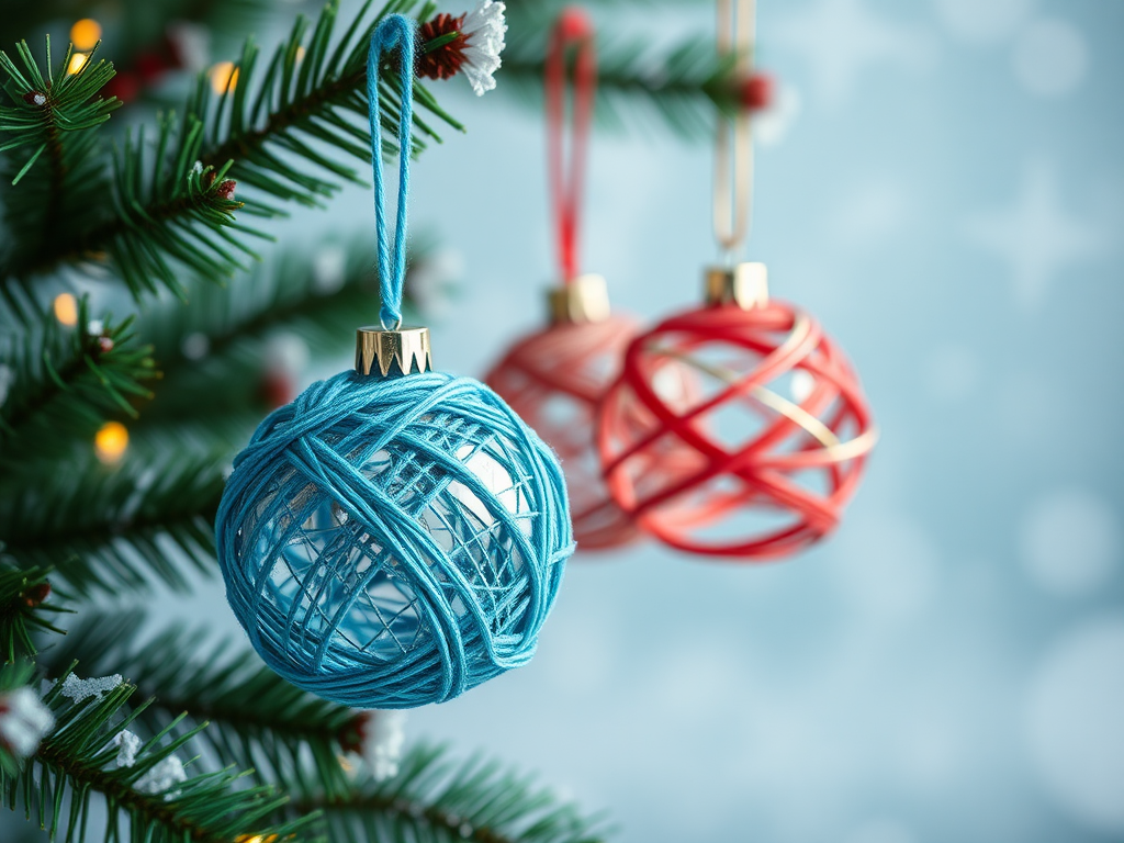 Image for Yarn Wrapped Ornaments