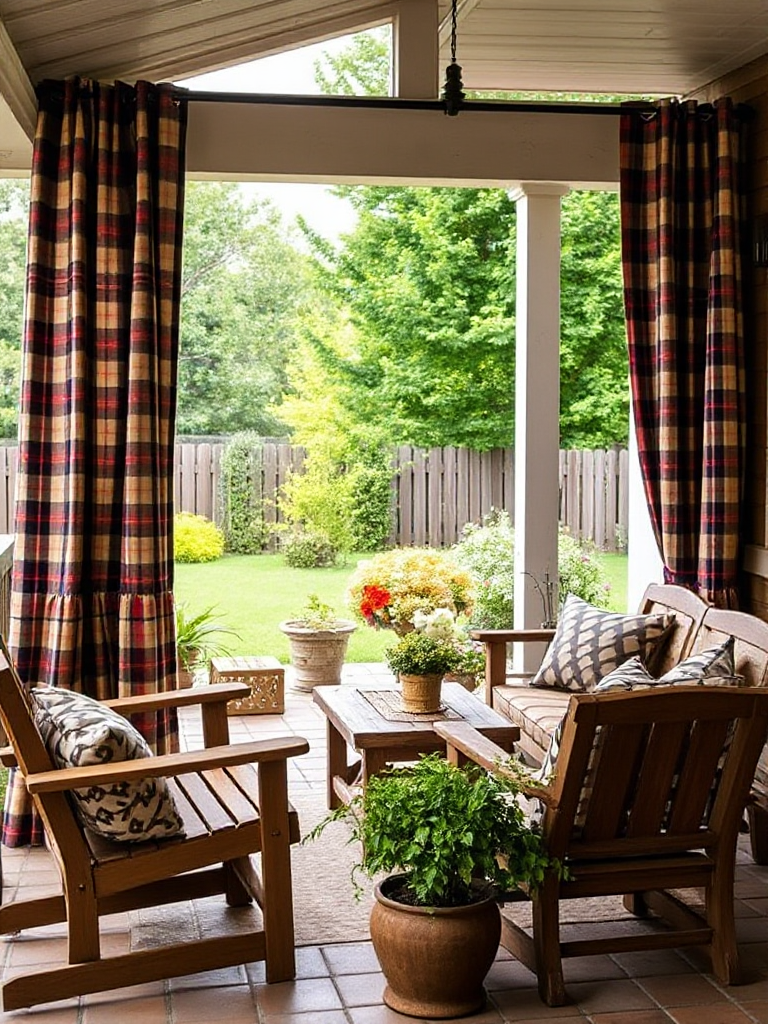 Backyard Patio Curtain Ideas